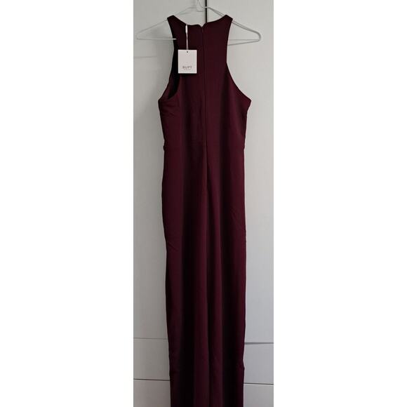 BUPT Womens Halter Neck Sleeveless Evening Cocktail Dress Wine Red size Medium‎ - Picture 10 of 13